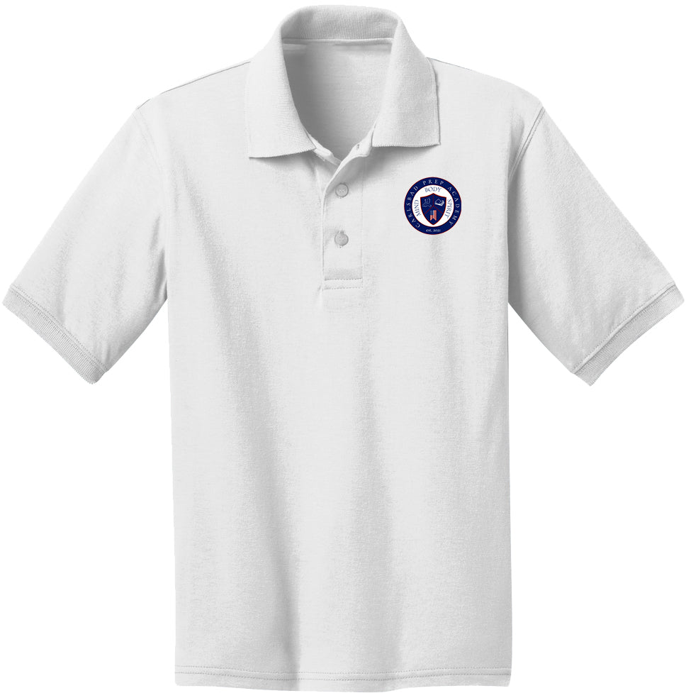 White Short Sleeve Polo